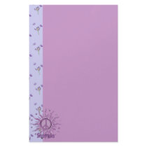 Peace Sun Custom Stationery