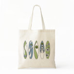 Peace Surfer Tote Bags