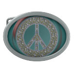 Peace Symbol Belt Buckles