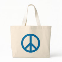 Peace Symbol - Blue bags by visualnewbie Peace Symbol - Blue bags