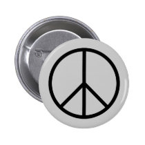 Peace Symbol button buttons