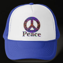 Peace Symbol Cap hats by MarciaCox Peace Symbol Cap hats