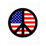 Peace Symbol Flag Post Card