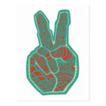 Peace Symbol Hand Postcard