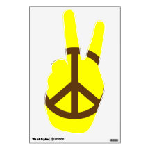 Peace Symbol Hand Room Graphics