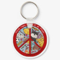Peace Symbol-Humane keychains