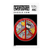 Peace Symbol-Humane postage