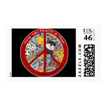 Peace Symbol-Humane Postage