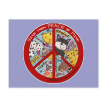 Peace Symbol-Humane Post Cards