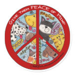 Peace Symbol-Humane Sticker