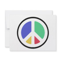 Peace Symbol in colors! Invite