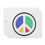 Peace Symbol in colors! Invite