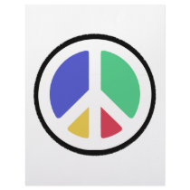 Peace Symbol in colors! letterhead