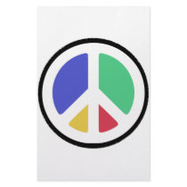 Peace Symbol in colors! Stationery Design