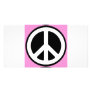 Peace Symbol  in Pink! Customized Photo Card