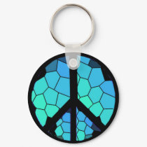 Peace Symbol Keychain