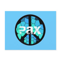 Peace Symbol Pax Postcard by quakershop Peace Symbol Pax Postcard