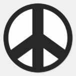 Peace Symbol Peace Sign Round Sticker