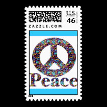 Peace Symbol Postage Stamp