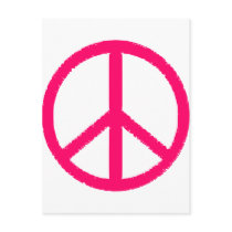 peace symbol post card