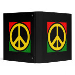 Peace Symbol Rasta binders