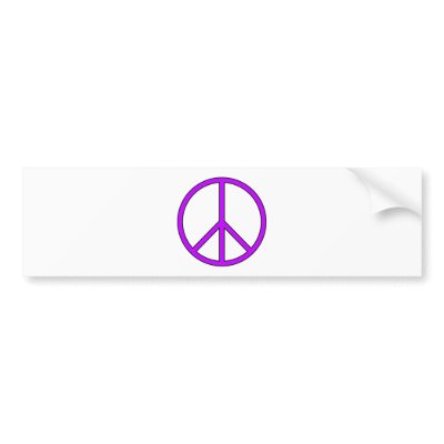 Peace Symbol Sign Love Hippie Anti War Protest Bumper Stickers by inquester