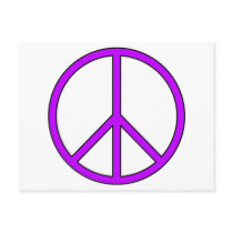 Peace Symbol Sign Love Hippie Anti War Protest Postcard