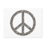 PEACE symbol  - SILVER Postcards