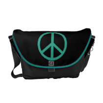 peace symbol stichlike commuter bags