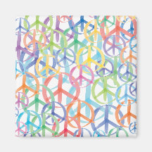 Peace Symbols Art Refrigerator Magnets