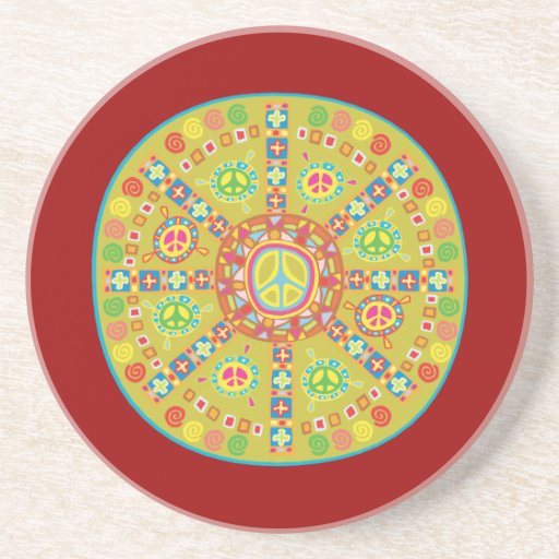 Peace Symbols Design Coasters