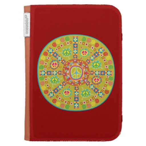 Peace Symbols Design Kindle Keyboard Case Zazzle