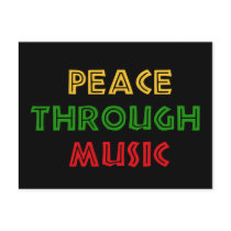 Peace Through Music Post Card
