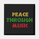 Peace Through Music Refrigerator Magnets