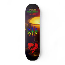 Peace Through Music skateboards