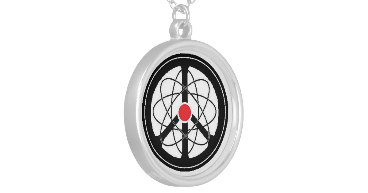 Peace Through Science Round Pendant Necklace Zazzle
