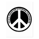 Peace Through Superior Firepower Postcard