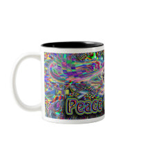 Peace Thru ART coffee cup mugs