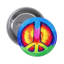 Peace Tie~Dye Pins