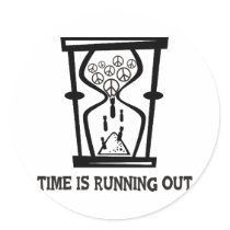 Peace - Time Is Running Out stickers