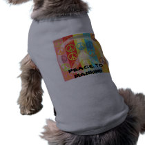 Peace to Mankind dog t-shirt pet clothing by BFF_best_friend Peace to Mankind dog t-shirt pet clothing