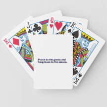peace to the geese and hang loose to the moose poker cards