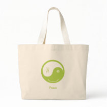 Peace tote bags