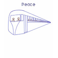 Peace train, outline art, color in shirt shirt