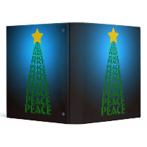 Peace Tree Bright Blue Photo Binder by Heard_