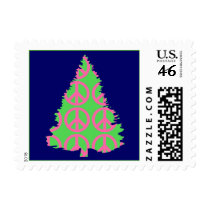 PEACE TREE CHRISTMAS STAMP