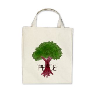 Peace Tree Customizable Tote Bag