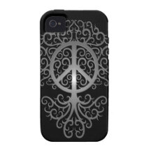 Peace Tree, dark iPhone 4 Case