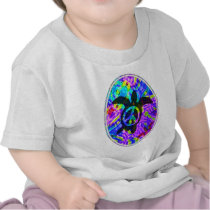 Peace Turtle Infant Shirts