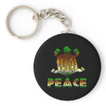 Peace Turtle Keychain